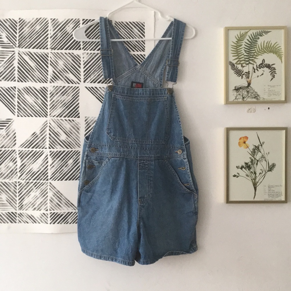 Vintage 90s jean overalls